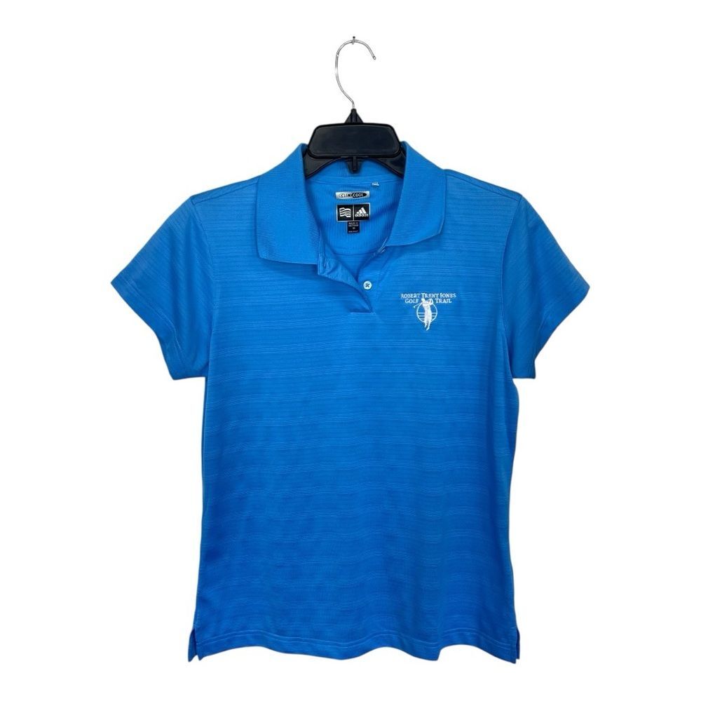 Adidas | Robert Trent Jones Golf Women’s‎ Clima Cool Blue Golf Shirt M